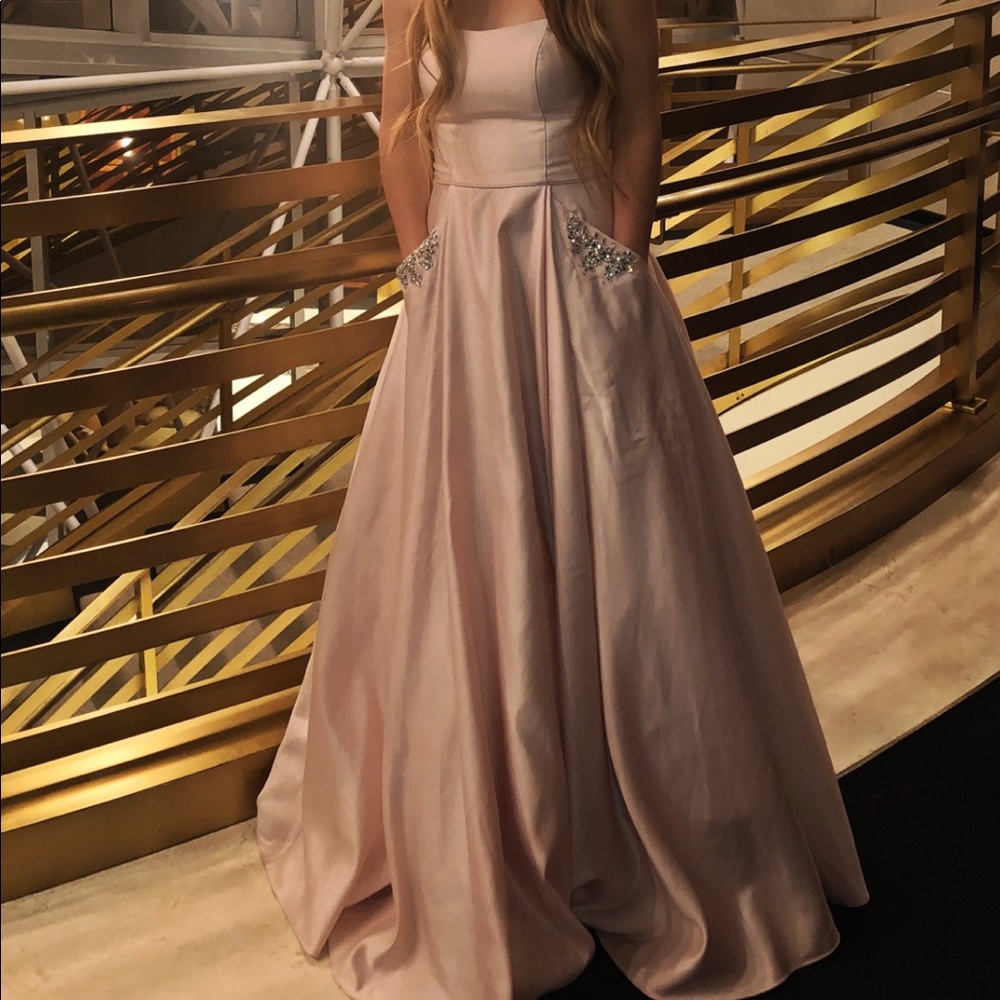 strapless banquet dress size 3
